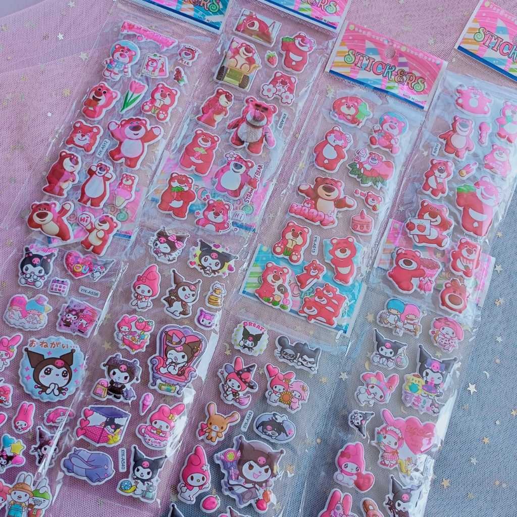 

Cod Stiker Mainan Anak 3D TIMBUL KARAKTER SANRIO LOTSO / Stiker 3D / Stiker Timbul / Sticker