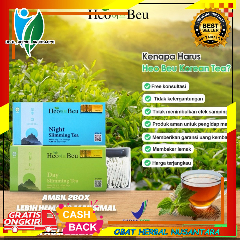 BISA COD 1 PAKET HEO BEU TEA HEO BEU SLIMMING TEA HEO BEU KOREAN TEA HEO BEU KOREAN SLIMMING TEA HAL