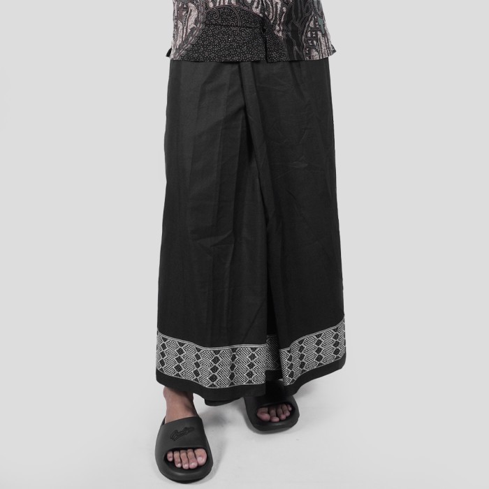 Sarung Tenun  Alat Shalat Pria Dewasa Prodigo Weru Hitam