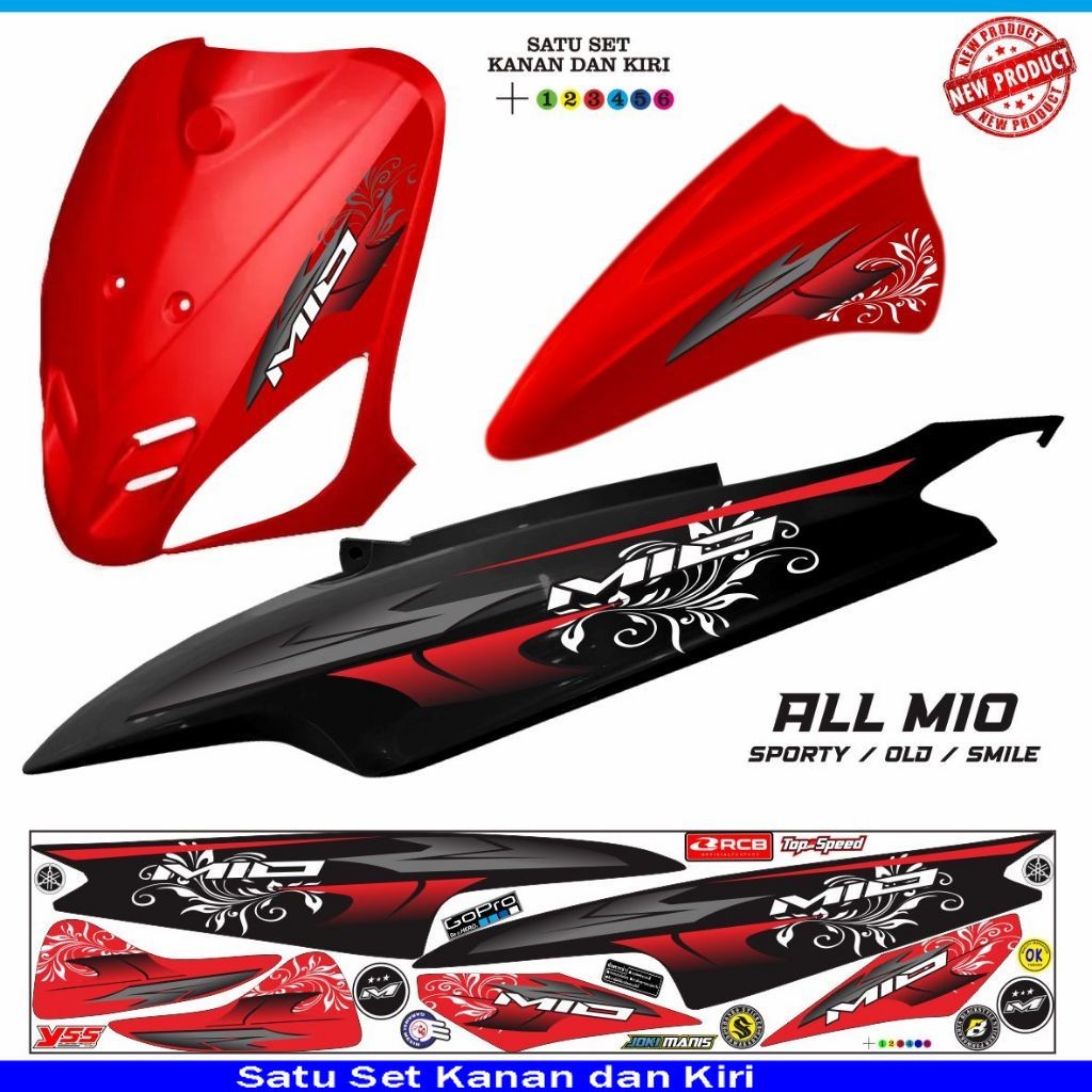 STIKER MOTOR / STRIPING MIO OLD SMILE / STIKER MOTOR MIO OLD MIO SMILE SPORTY