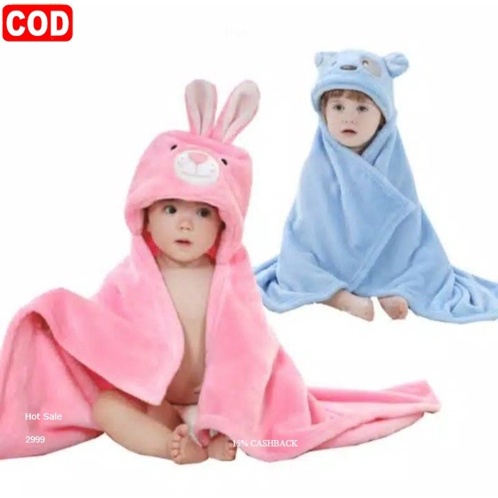Selimut Bayi Tebal / Baby Blanket / Selimut Topi Bayi (hoodie) / Selimut Tidur Bayi BS-03 Selimut Ba