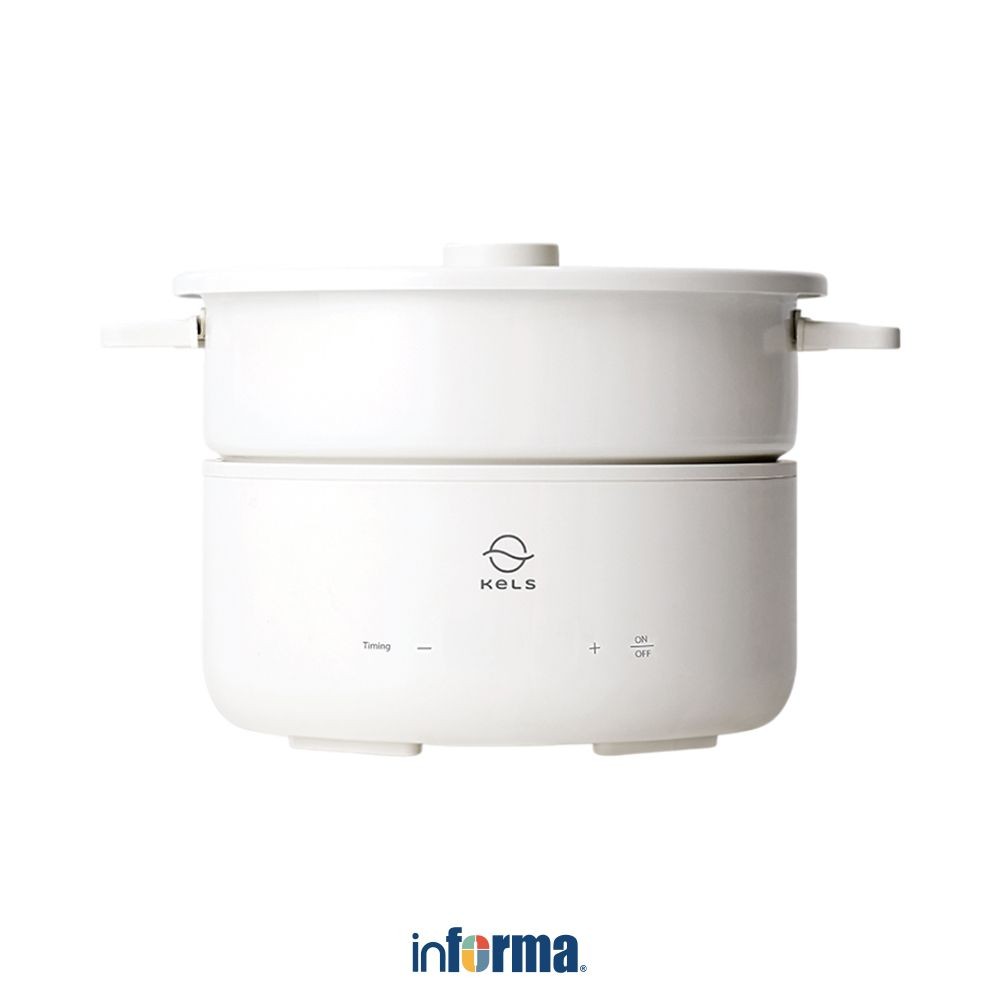 Informa Kels 3 ltr Owny Panci Elektrik Multifungsi - Putih Multifunction Electric Pan Kuali Pot List