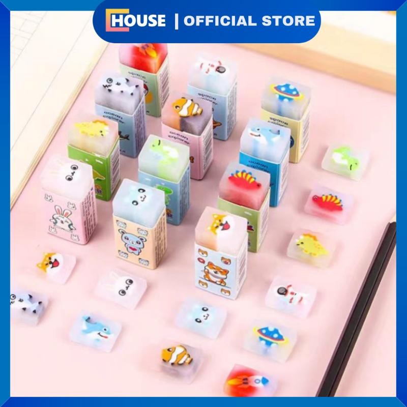 

UHOUSE Alat Tulis sekolah / Penghapus Pensil Motif Buah Fruits Eraser Penghapus Karakter Dinosaurus Sweet Eraser Anak Sekolah Karakter Dino Hapusan Sekolah