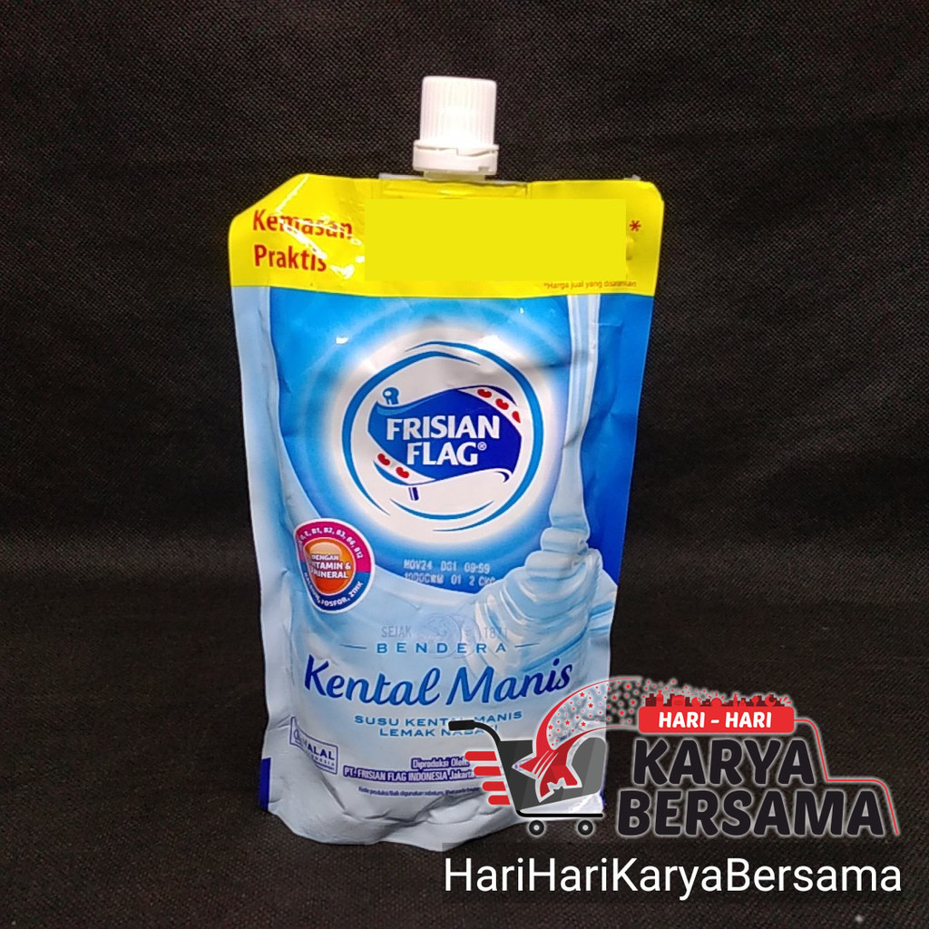 

FRISIAN FLAG KIRMER KENTAL MANIS PUTIH POUCH 260GR