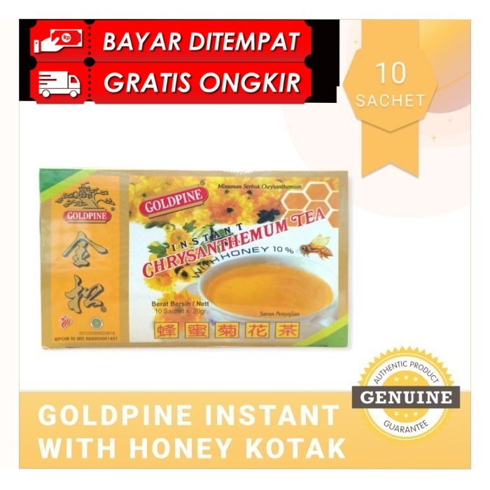 

COD ( KOTAK ) GOLDPINE INSTANT CHRYSANTHEMUM TEH WITH HONEY ORIGINAL PRODUK