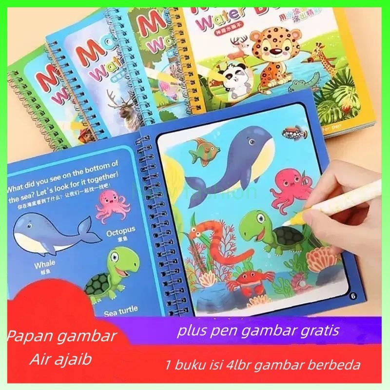 

Magic Water Book | Magic Water Pen | Buku gambar ajaib | Mainan Edukasi Anak