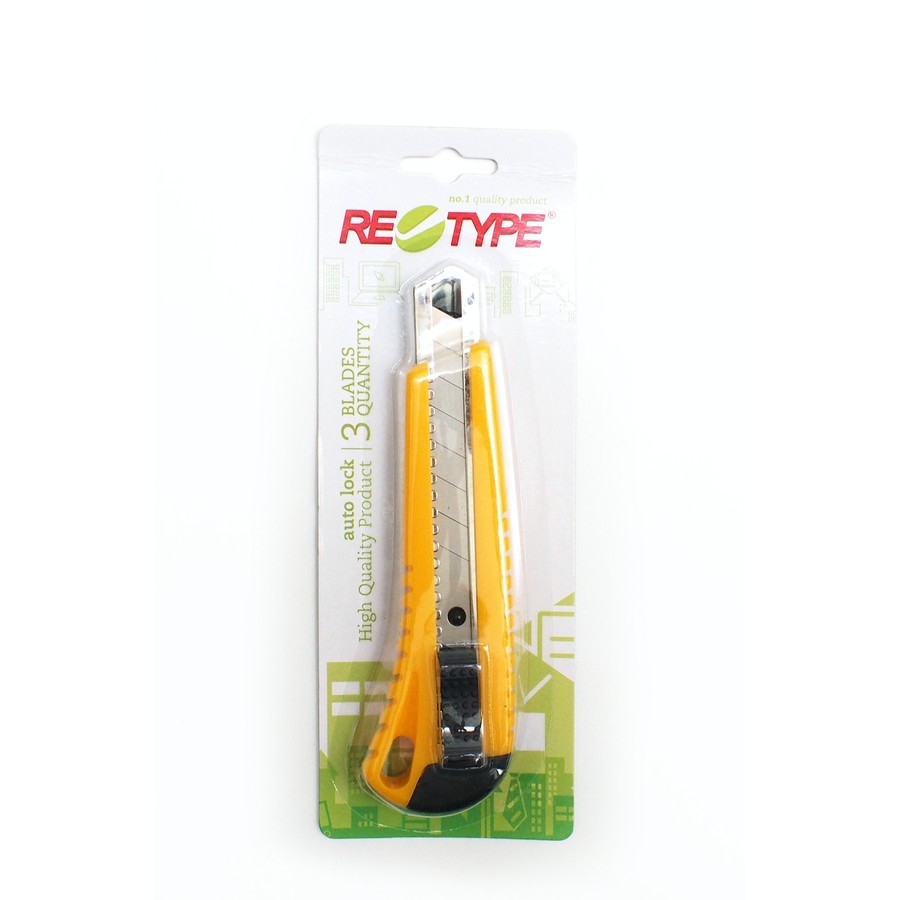 

Retype Cutter A300 kecil dan L500 besar - Cutter kater merek RETYPE Terbaik