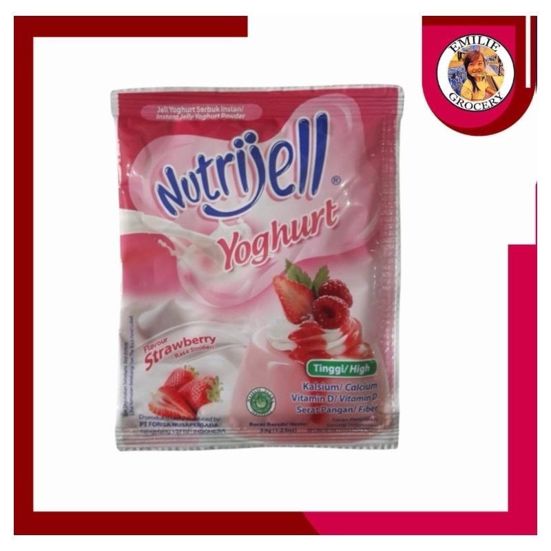 

Nutrijel Nutrijell Yoghurt Yogurt Strawberry Stroberi 35gram 35 gram