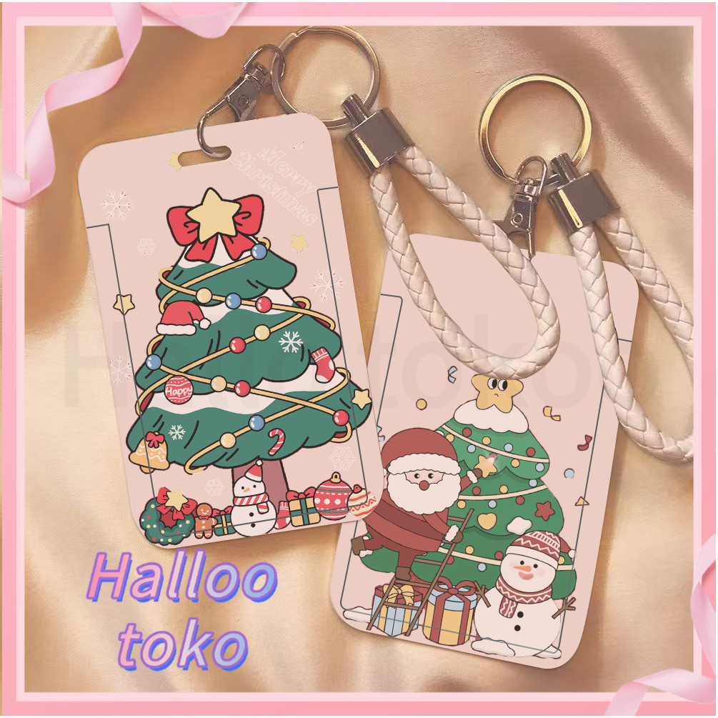 

ID CARD HOLDER MOTIF KAWAII TEMPAT KARTU PHOTOCARD PHOTO CARD Pelindung + Tali,Pohon Natal yang menandakan kedatangan Natal
