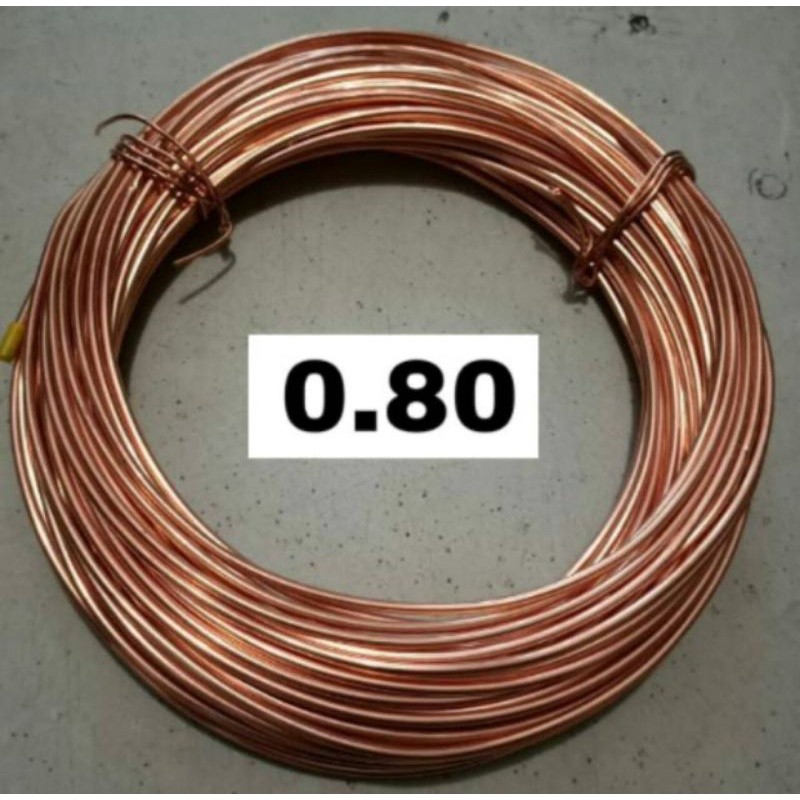 Pipa Kapiler 0.80 Tembaga Tube Capiler Kulkas AC Kondensor 0.080 x 0.5mm Pipa Selang Tembaga Per met