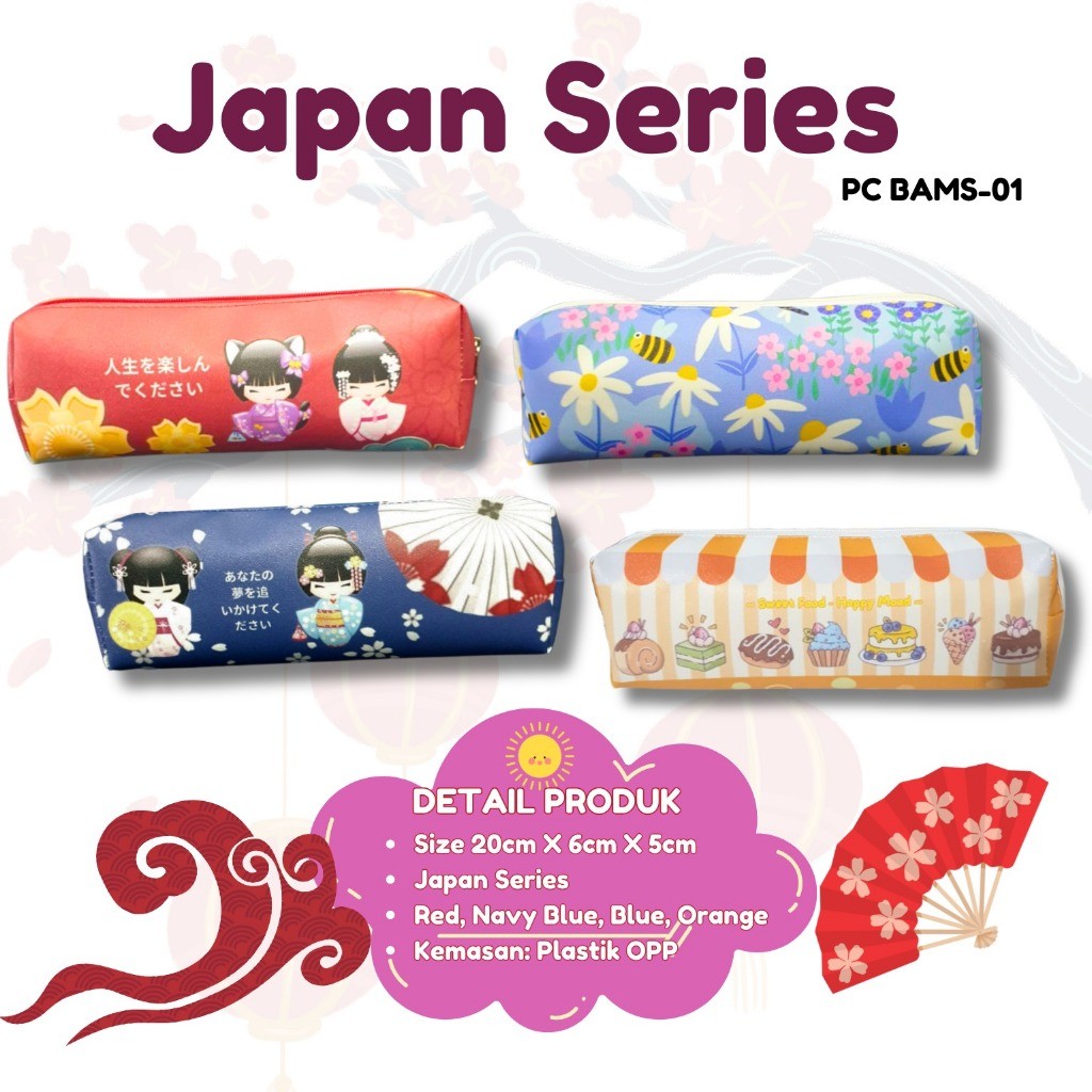 

TCW Tempat pensil pencil case tepak boy case Japanese series