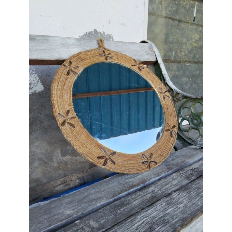 Cermin Kaca Aesthetic Dekorasi Hias Dinding Cermin Bulat Gantung