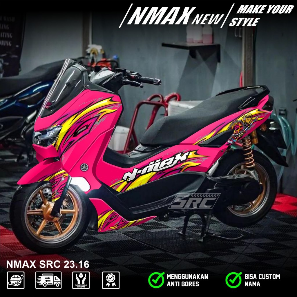 Sticker Sticker Full Body Yamaha Nmax New 2020 2021 2022 2023 2024 Stiker Nmax New Racing Grafis Sim