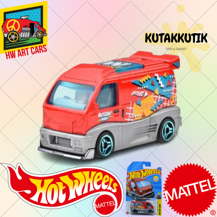 Hotwheels Mobil Van Matt Gabe Kei Swap Merah Abu Lot A 2025 HW Art Cars