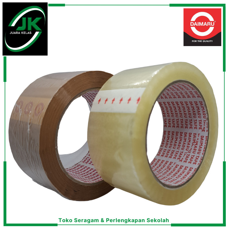 

[JK] Daimaru Tape Lakban Isolasi Bening dan Coklat 48mm x 90 Yard