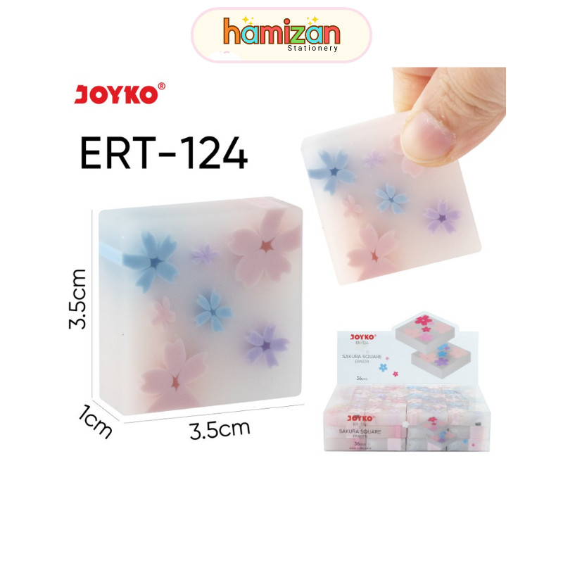 

Joyko Eraser ER-124 / Penghapus Motif Bunga Kembang Unik Penghapus Eraser Joyko ERT-124 Murah Berkualits