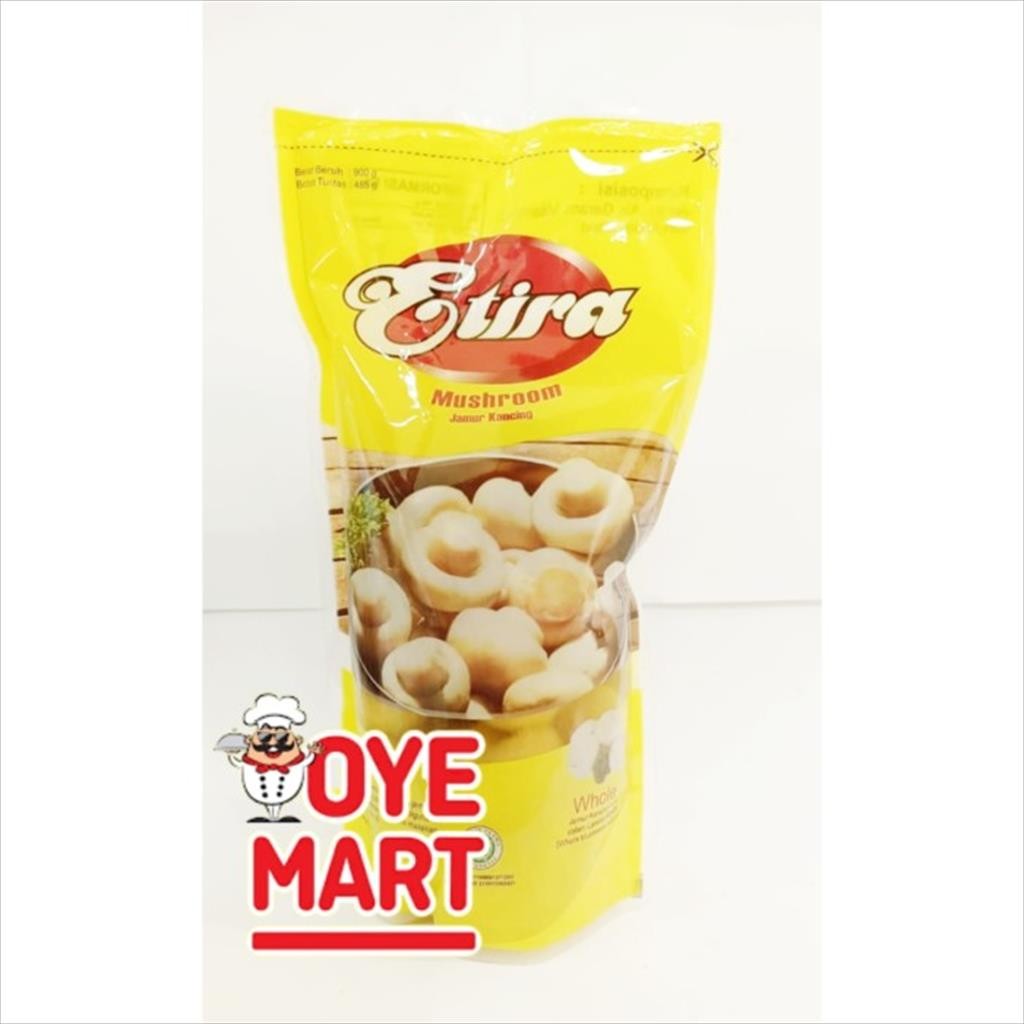 

ETIRA MUSHROOM WHOLE 900GR / JAMUR KANCING UTUH