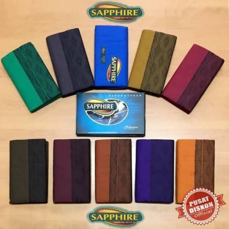 SARUNG SAPPHIRE POLOS WARNA PWD TERLARIS GROSIR ORIGINAL DUTATEX TERMURAH