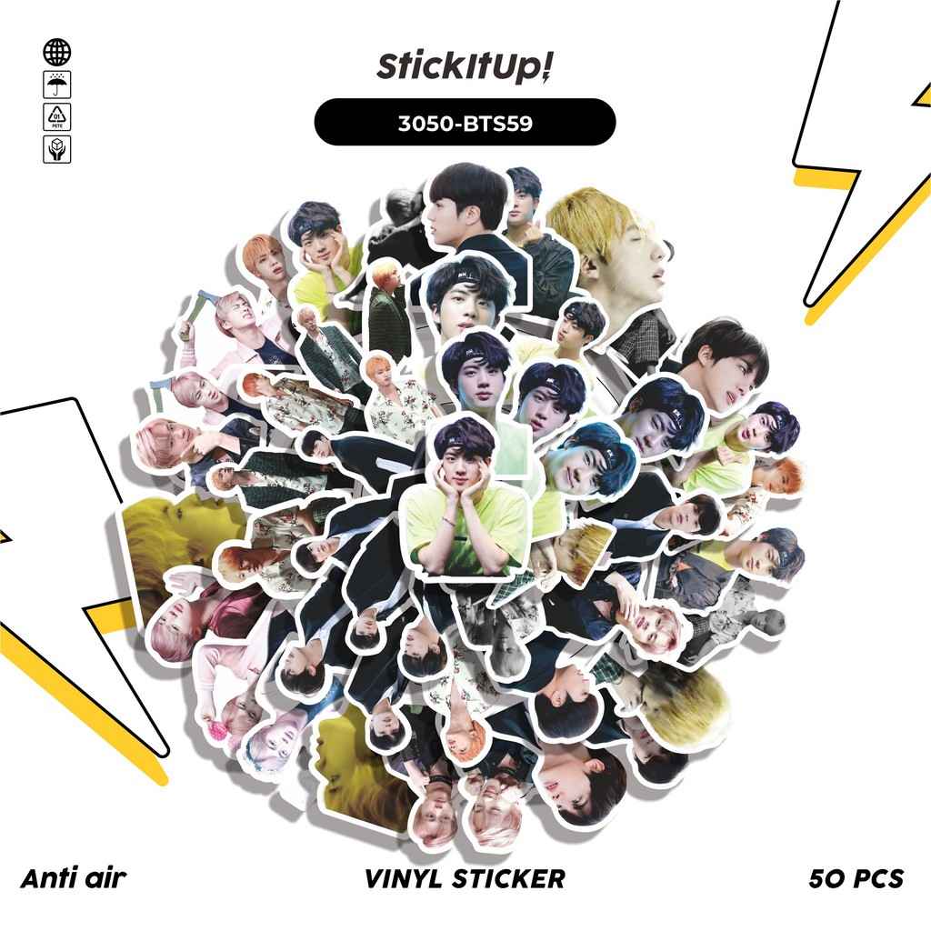 

COD✨ 50 Pcs Stiker SEOK JIN SERIES 06 Lucu Anti Air Untuk Dekorasi Notebook Sepeda Skateboard Handphone DIY