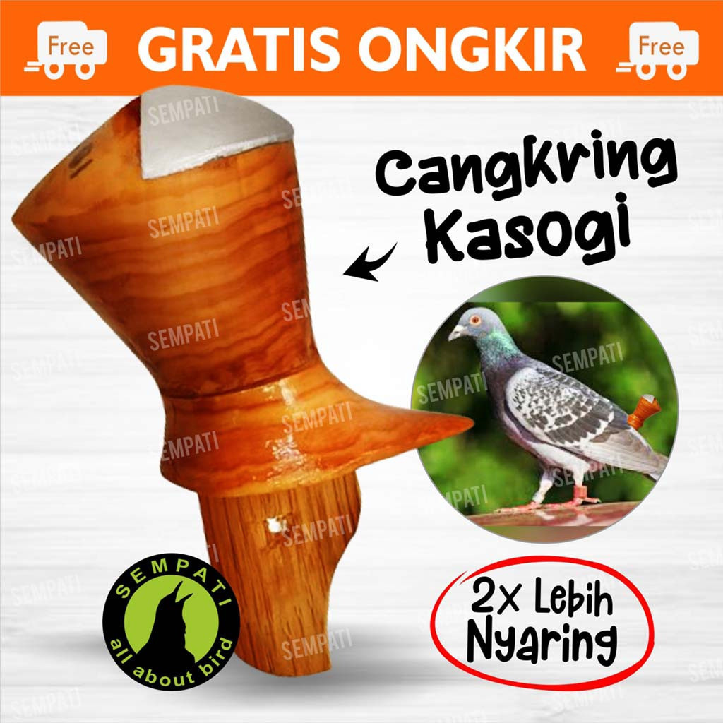 SEMPATI Sawangan Merpati Angkrik Hatong Peluit Burung Merpati Merk Kasogi Berbahan Kayu Dadap Sempri