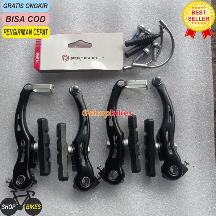 (MST) SHOPBIKES rem v brake set vbrake caliper POLYGON MONARCH sepeda mtb lipat bmx