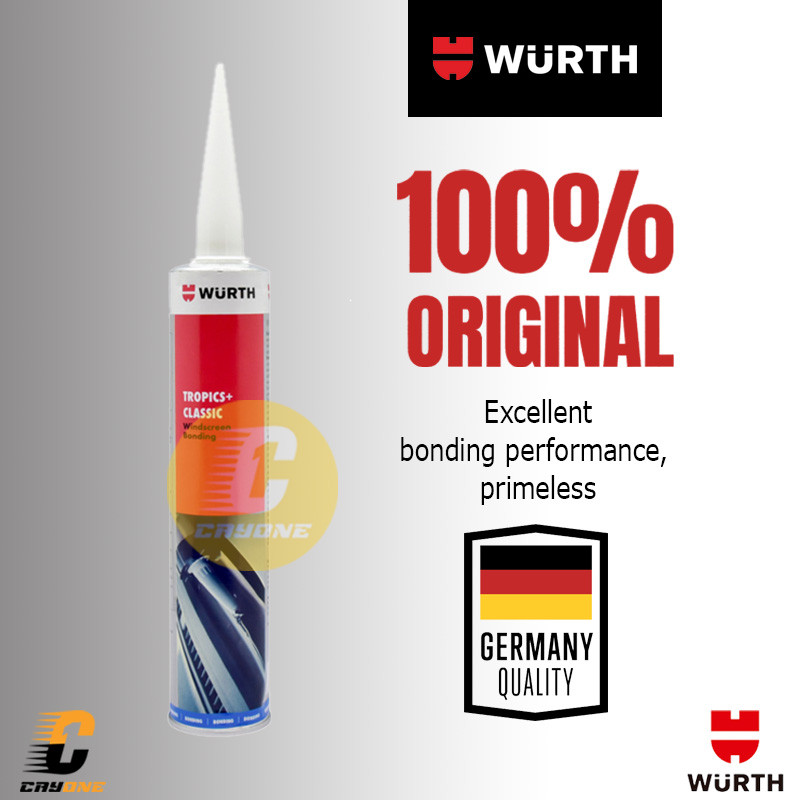 WURTH Tropics Classic Windscreen Bonding Sealant - Lem Sealer Perekat kaca Mobil