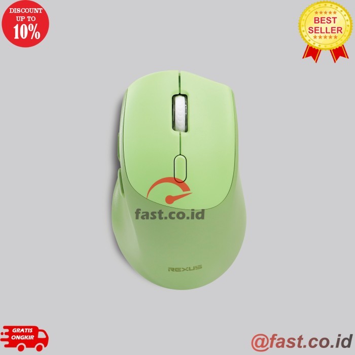 FAST CO ID Rexus Mouse Office Wireless Bluetooth QB300 - Black
