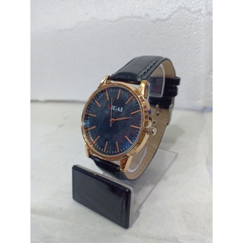 BWH (VRL 181123-5) JAM TANGAN COUPLE FASHION KULIT JAM TANGAN PRIA WANITA ANALOG FASHION ANTI AIR