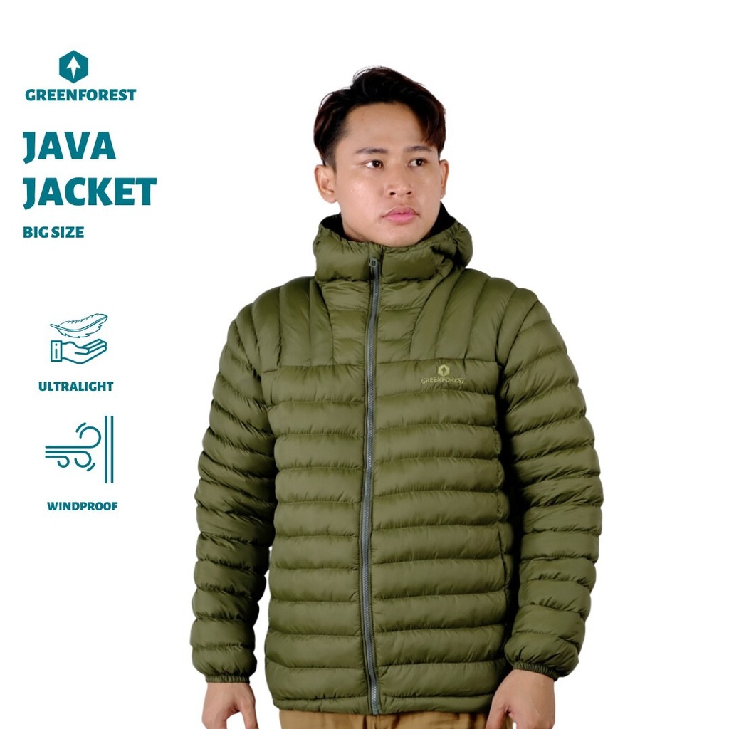 Greenforest Java Jaket Puffer Musim Dingin Big Size Pria dan Wanita - Jaket Puffer Jumbo