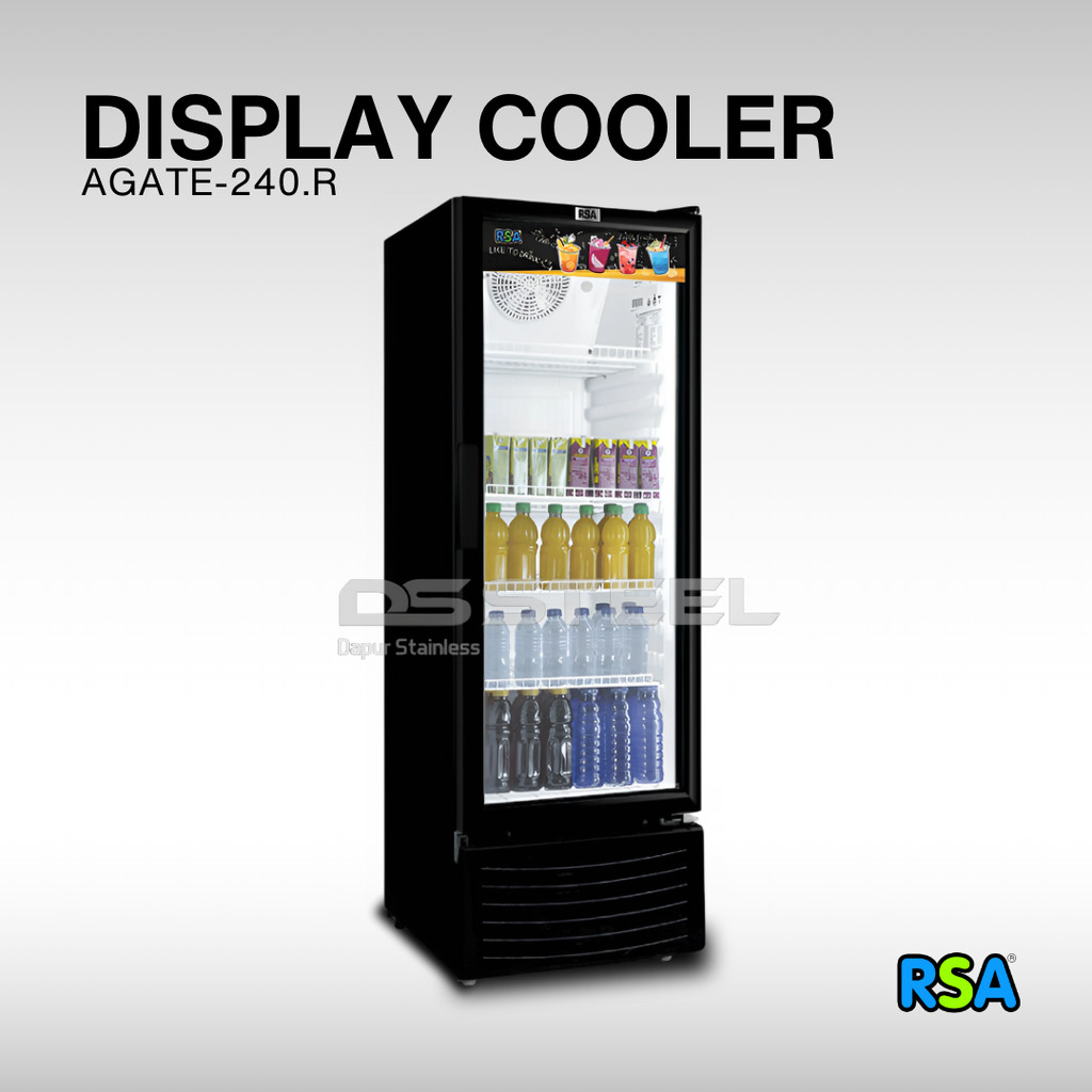 RSA Display Cooler AGATE-240R / Showcase Minuman RSA AGATE 240R