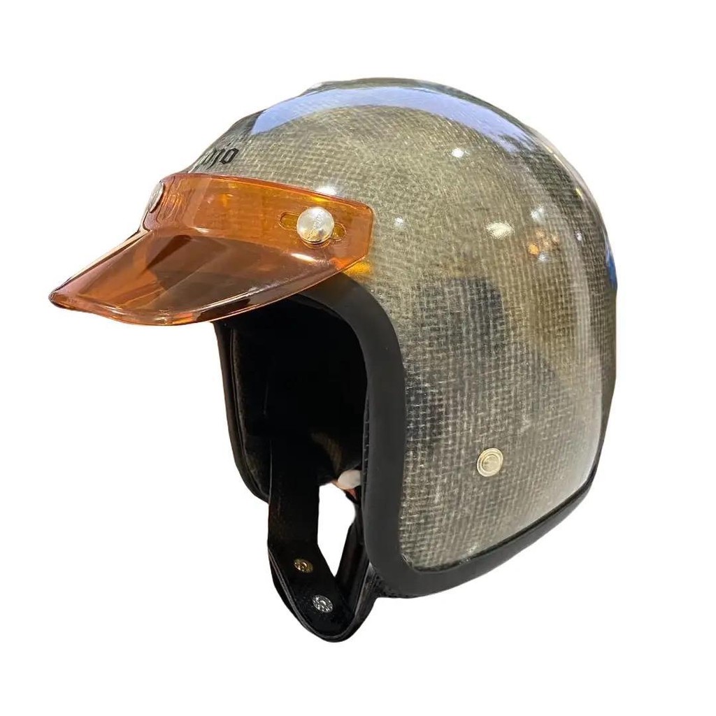 Helm Slim Head TX 500 Raw Retro (free pet)
