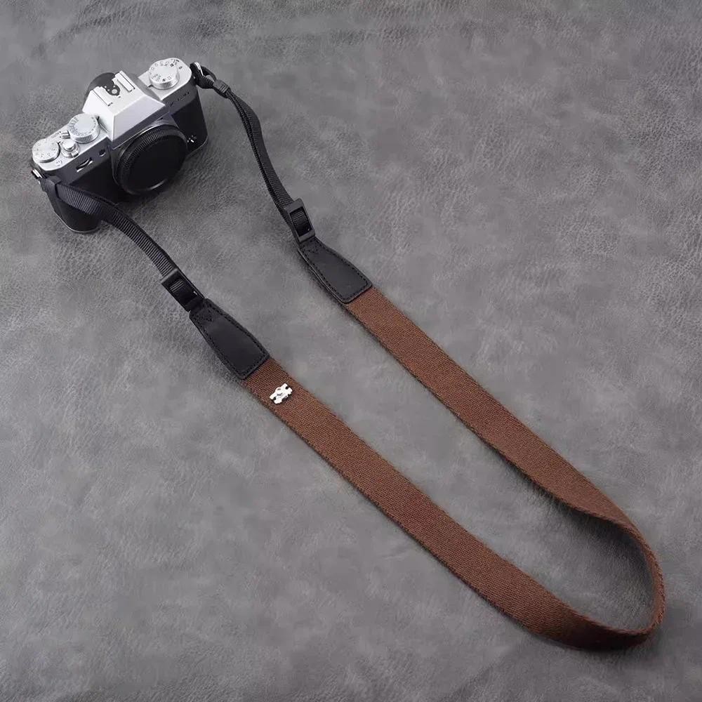 Universal Camera Strap Adjustable Cotton Leather Camera Strap DSLR Cameras Suitable For Fuji Sony Le