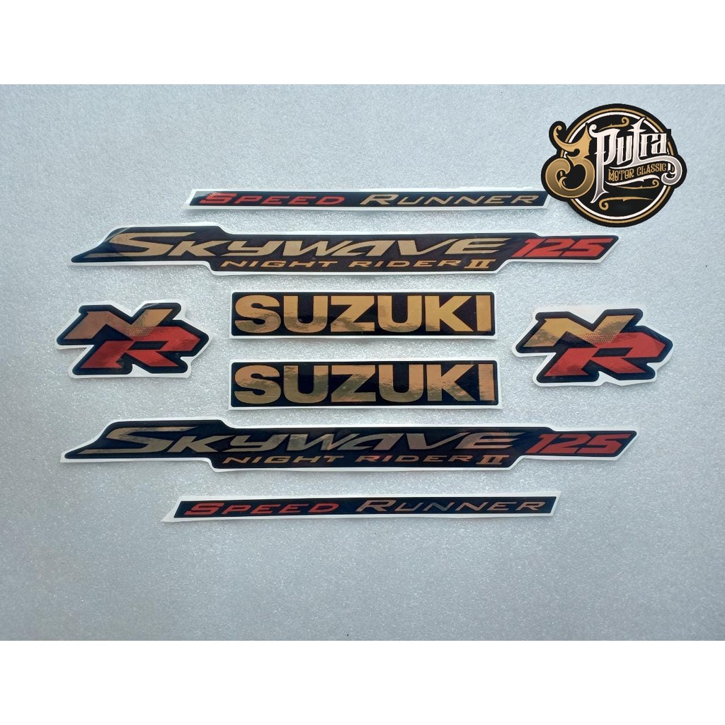 STRIPING STICKER SUZUKI SKYWAVE MOCA MOCCA NR COPY ORIGINAL