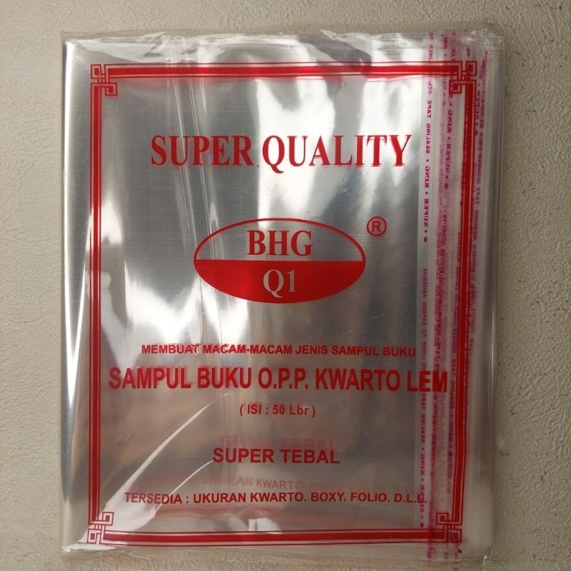 

Sampul plastik opp lem BHG Q1/PERPAK ISI 50 LBR