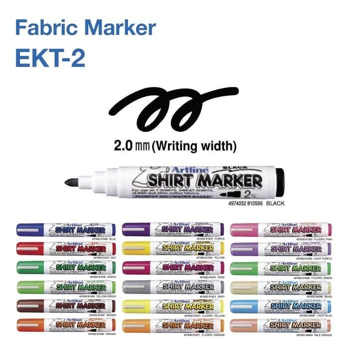 

Spidol Artline EKT-2 T-Shirt Marker - Red