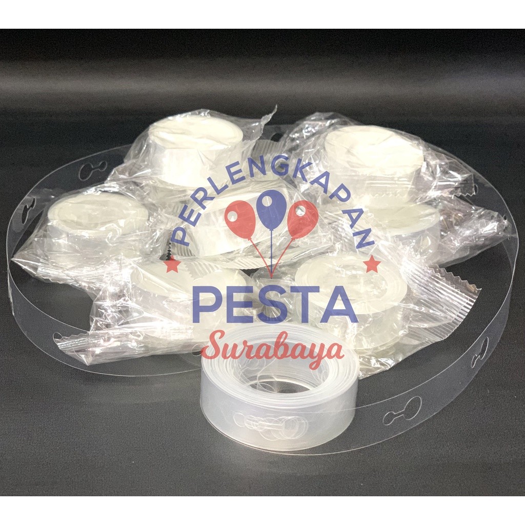 

Stripe Tape Balon Dekor 5M / Rantai Balon 5Meter