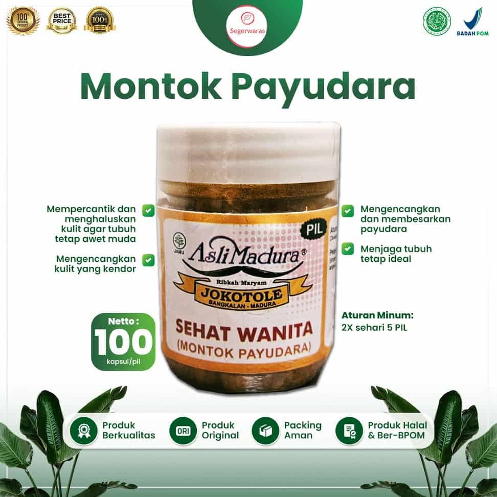 Pil Jamu Montok Payudara Jokotole- Obat Herbal Pembesar dan Pengencang Payudara