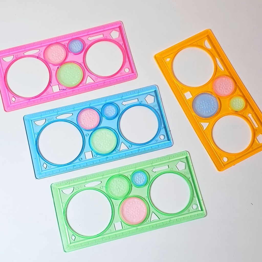 

MJ Penggaris Sablon 20cm Rotary/Ruler/Garisan/Mistar