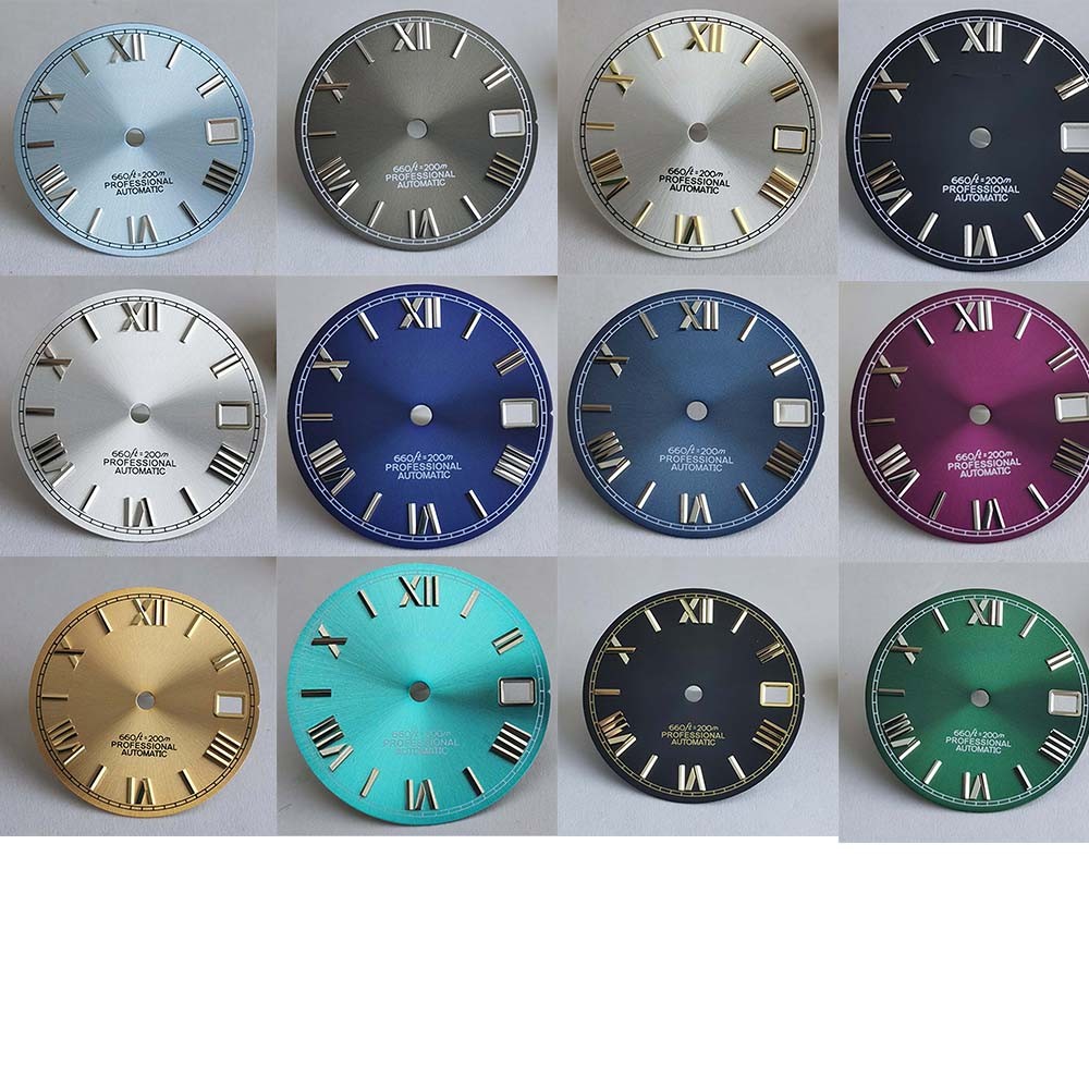 

The new journal Sun Print Roman Literal S logo dial is 28.5mm suitable for NH35/36 movement