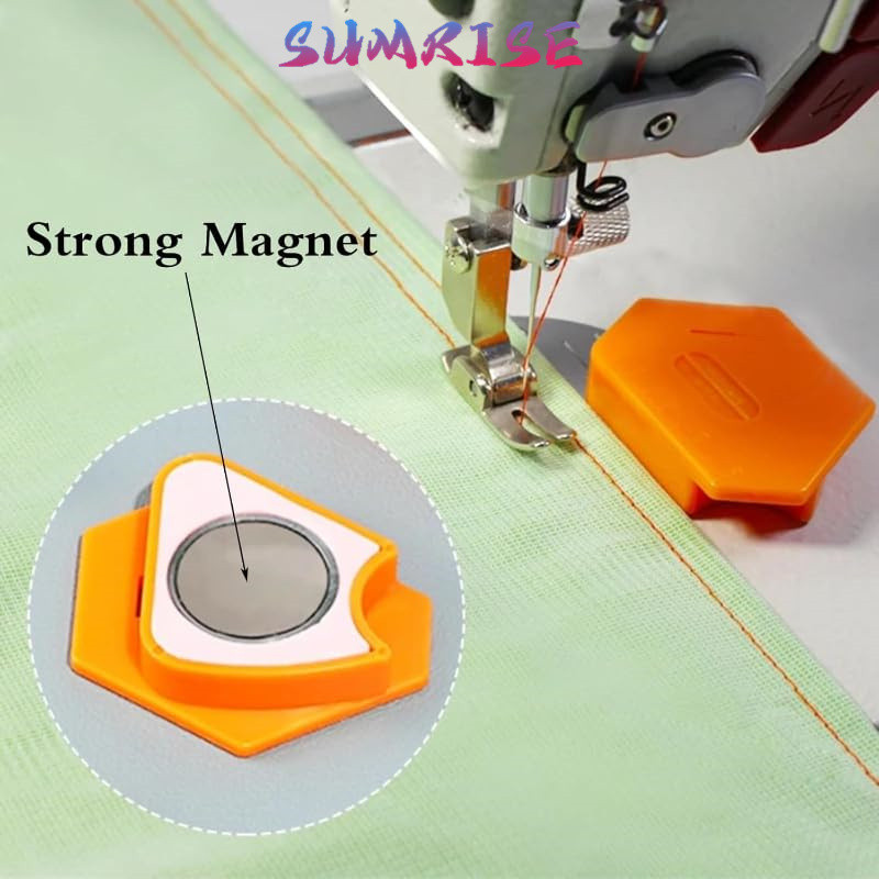 Magnetic Seam Guide Besar Pembatas Jahitan Magnet Mesin Jahit Universal Onderdil Mesin Jahit