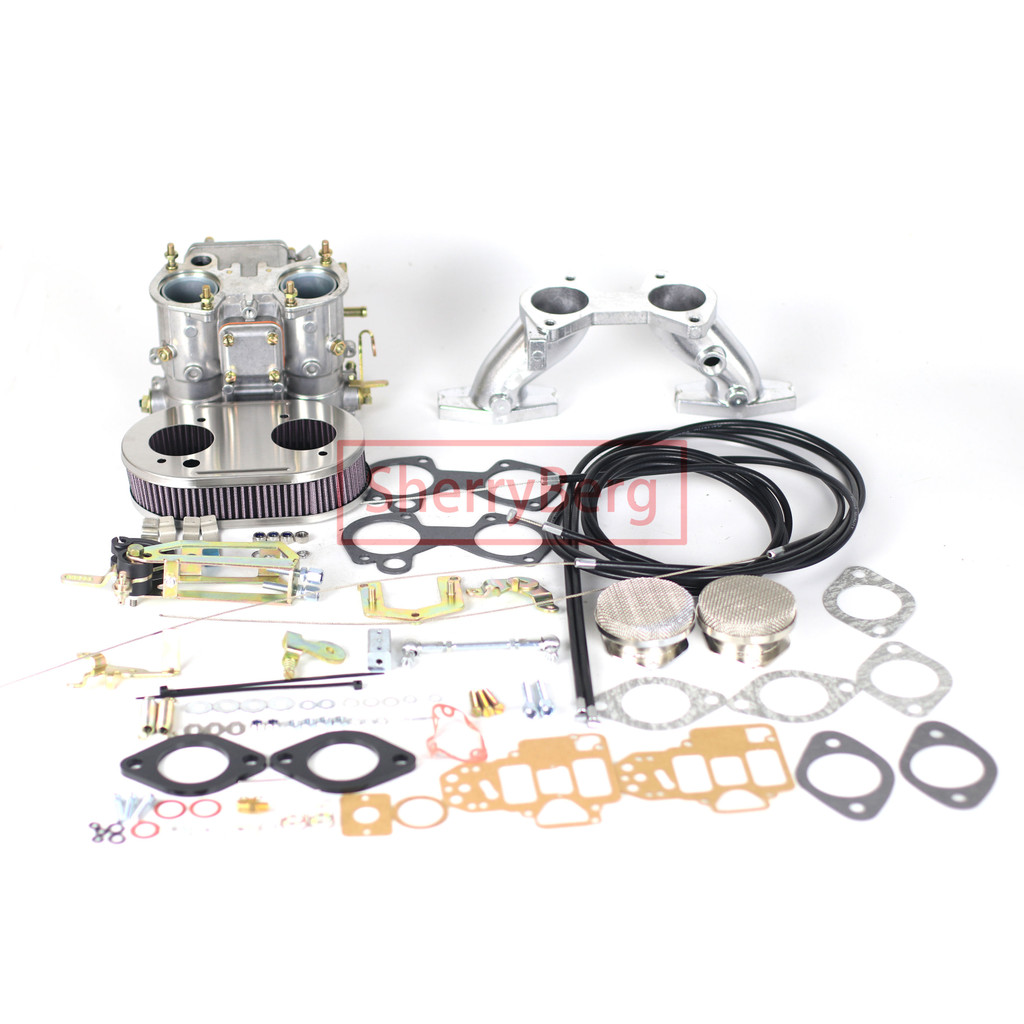 SherryBerg 40dcoe 40 DCOE Carburetor + MANIFOLD + Air filter + Linkage Conversion kit for MGB for WE