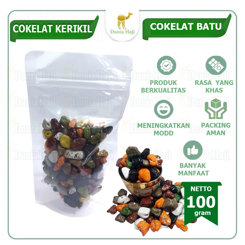 

Coklat Arab KERIKIL 100GRAM Cokelat Batu Made in Turki/Turkiye Untuk Oleh Oleh Haji Dan Umroh