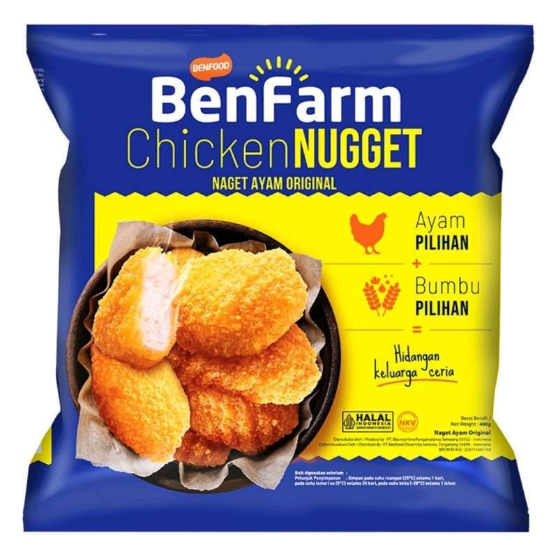 

Benfarm Chicken Nugget Original Naget Ayam 400 gr