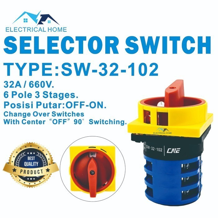 Selector Switch/ Cam Switch OFF-ON 32A BEST QUALITY.