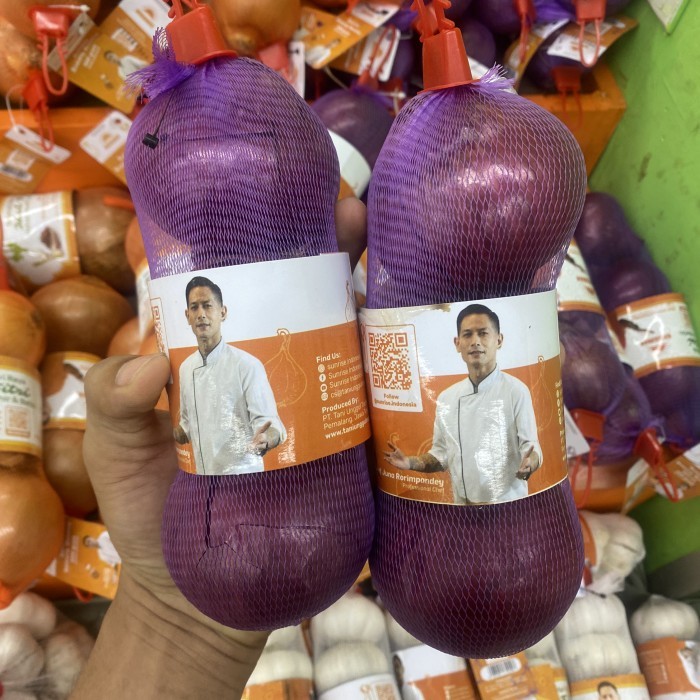

Onion Red 500gr Sunrise Pack bawang bombai merah 500grm