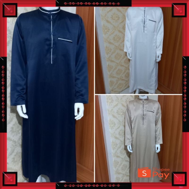 [PREMIUM ORIGINAL] GAMIS COWOK / JUBAH PRIA / GAMIS PRIA / JUBAH GAMIS PUTIH/ JUBAH ARAB / JUBAH LAK