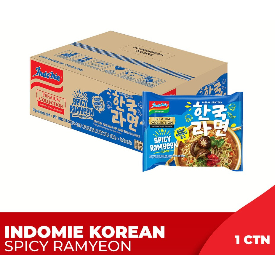 

1 ctn - Indomie Korean Spicy Ramyeon - indofood