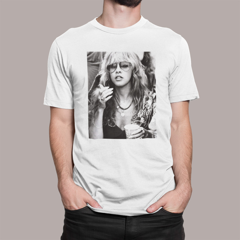 Kaos Pria Wanita, STEVIE NICKS INSPIRED T SHIRT KEMBALI KE GYPSY THAT I WAS T-Shirts, 100% Katun, Pa