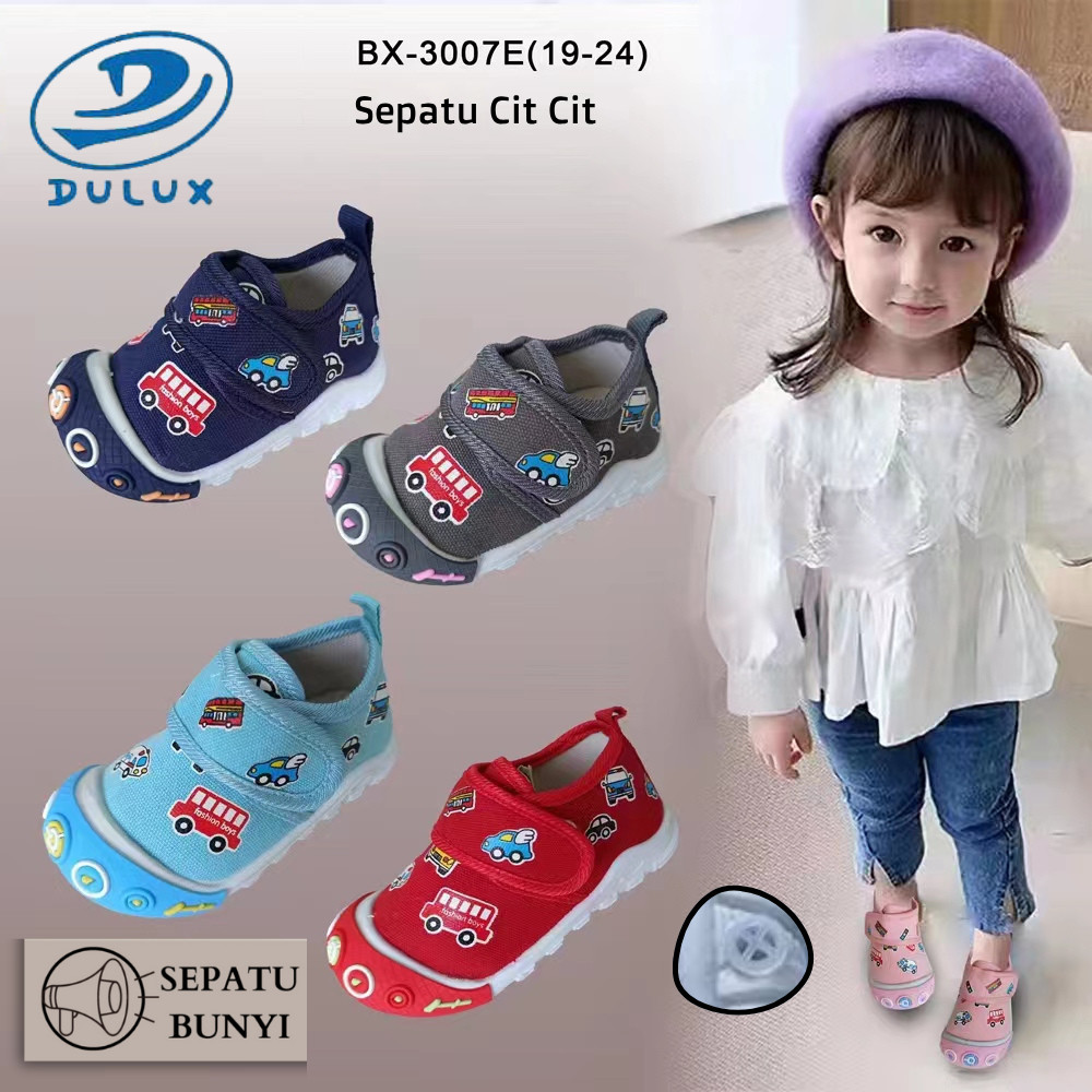 Umma Sepatu Anak DULUX BX-3007E Model Mobil BUS Anak Suara CIT-CIT / DULUX Sepatu Import BX-3007 E
