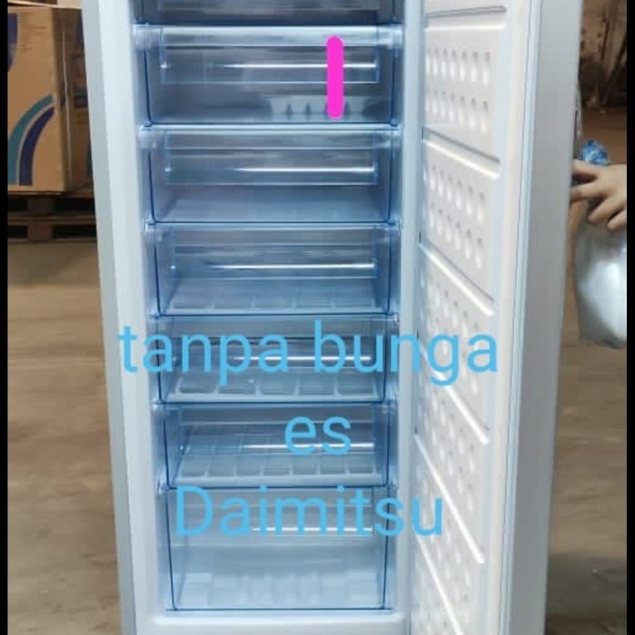 DAIMITSU DICF201P FREEZER BERDIRI TANPA BUNGA ES 7 RAK No FrosT